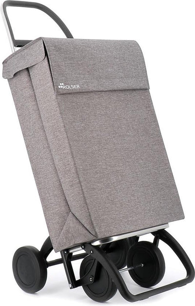 Rolser shopping trolley jean tweed - 4 wheels - gray