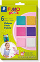 FIMO Kids Mounting Clay Extra Colours, 6dlg.