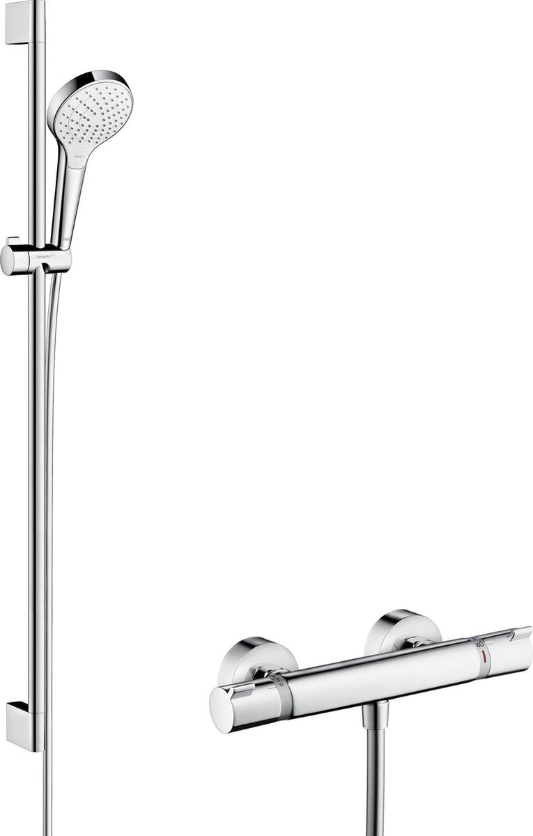 Hansgrohe croma s vario set de renovación 65 cm - confort - termostato ecostat - control de botón selecto - cromo