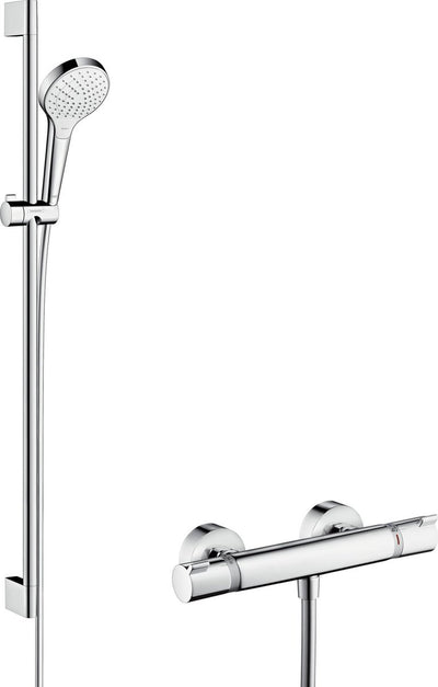 Set di ristrutturazione Hansgrohe croma s vario 65 cm - comfort - termostato ecostat - controllo con pulsante di selezione - cromato