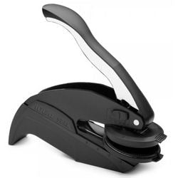 Sello en relieve ideal trodat redondo 41mm negro