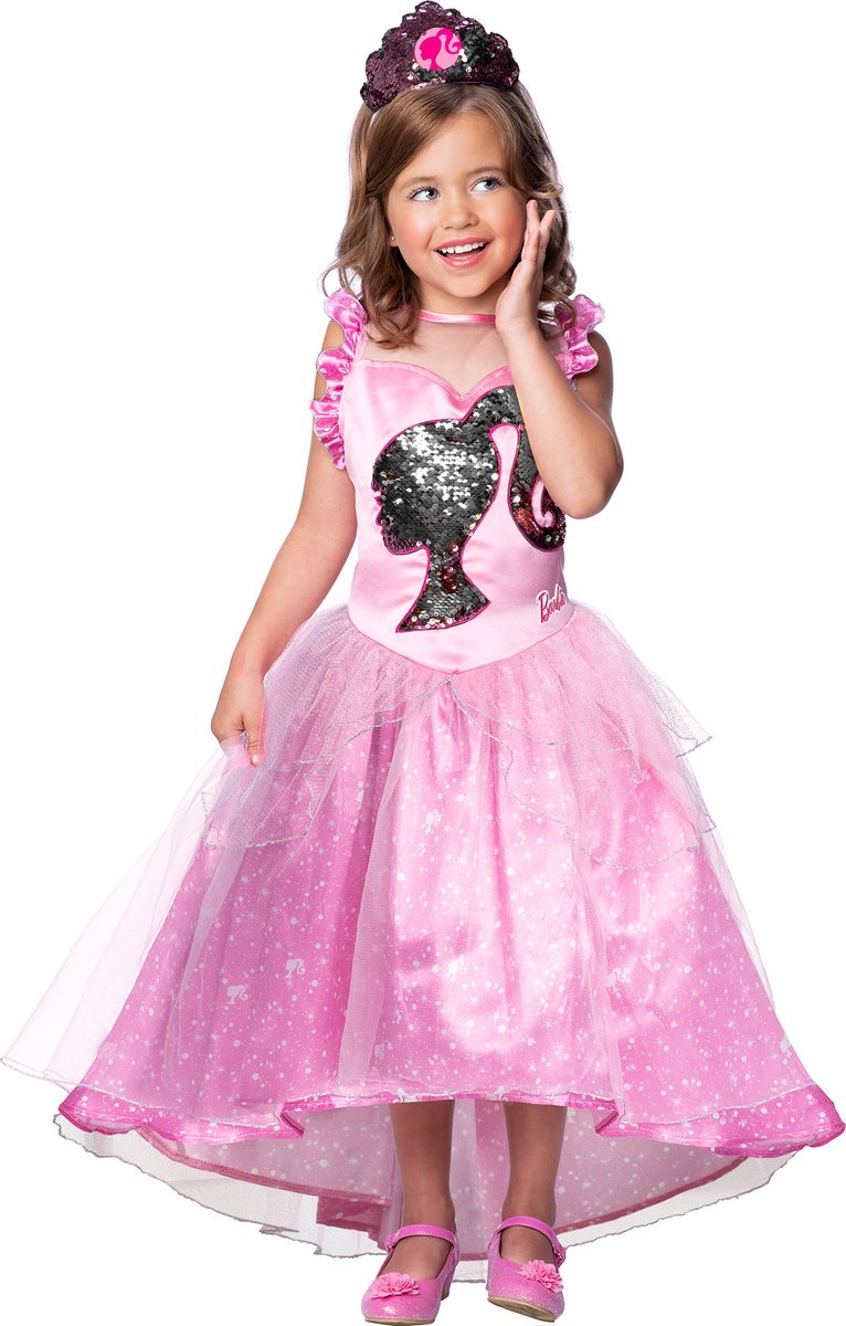 Costume da principessa Barbie - vestito 5-6 anni.