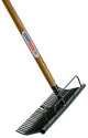 Attrezzi Talen - rastrello per erba - zincato - 60 cm - senza manico