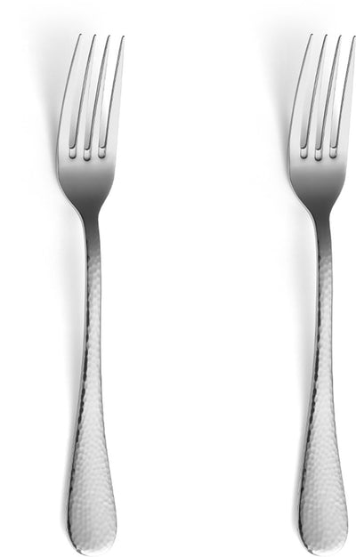 Amefa Sierra - Set di forchette da dessert da 2 pezzi - lucida - color argento