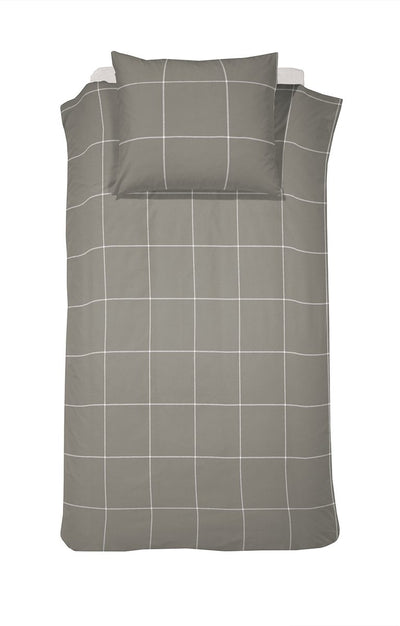 Cinderella robyn - duvet cover - satin - 140x200 220 cm - taupe + 1 pillowcase 60x70