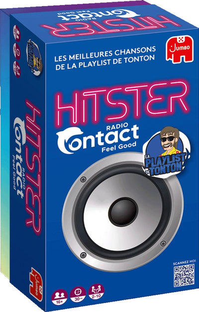 Hitster jumbo - - radio contact (be) - partyspel - franstalig actiespel - muziekspel voor volwassenen - 16+ jaar