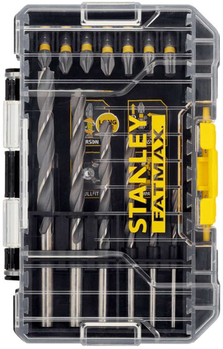 Accesorios Stanley - Juego de brocas y brocas para hierro de 19 piezas sta88554-xj