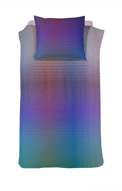 Damai duvet cover rainbow - satin - 140x200 220 cm - violet + 1 pillowcase 60x70