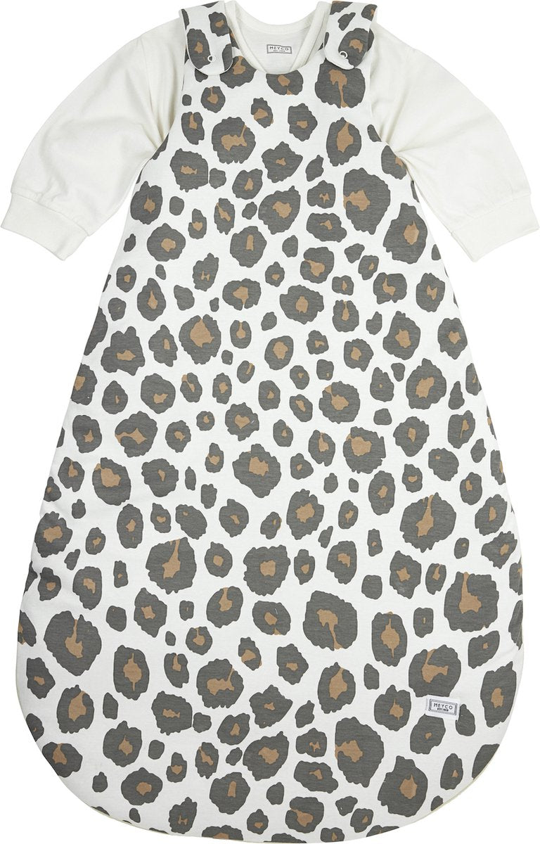 Meyco baby panther saco de dormir para bebé redondo de dos piezas - neutro - 68 74 - 2,5 tog