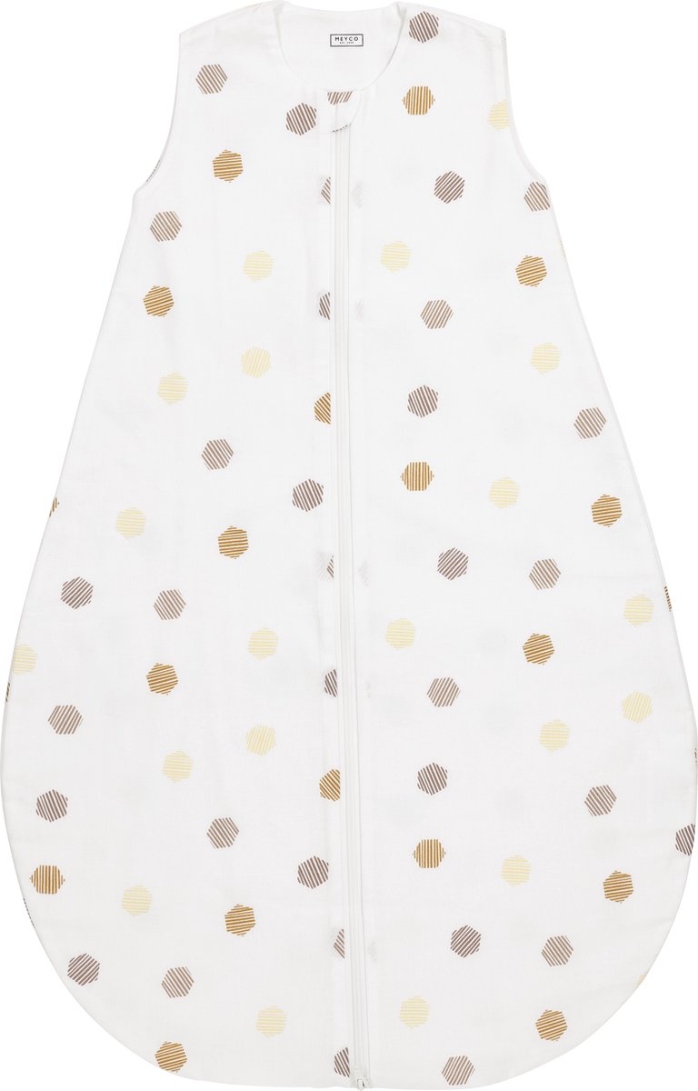 Saco de dormir para bebé Meyco baby nido de abeja redondo - oro miel - 70cm
