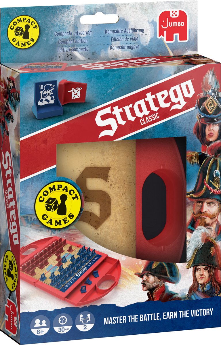 Juego de viajes de tablero compacto de Jumbo Stratego