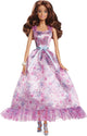 Mattel firma bambola con capelli biondi e serata in bianco e nero
