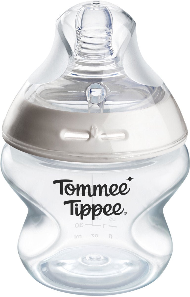 Tommee tippee biberón natural start - juego de 1 biberón de 150 ml - velocidad de suministro extrabaja 0 m+