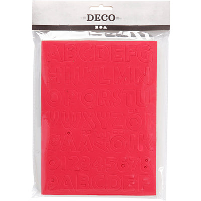 Creativ company eva foam lettere numeri, foglio 15x21 cm, misura 2-2,3 cm, spessore 2 mm, vari colori, 5 fogli 1 scatola
