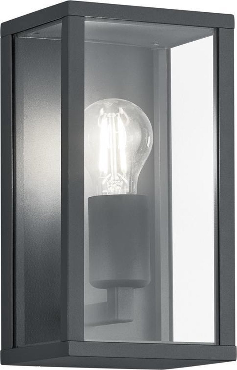 Trio garonne - wandlamp - antraciet - excl. 1x e27 7 w - dimbaar met schakelaar - niet extern dimmerbaar - 4000k - in hoogte verstelbaar - buitenverlichting - ip44