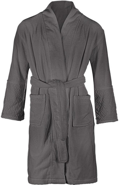Riviera maison beyond bathrobe - gray - xxl