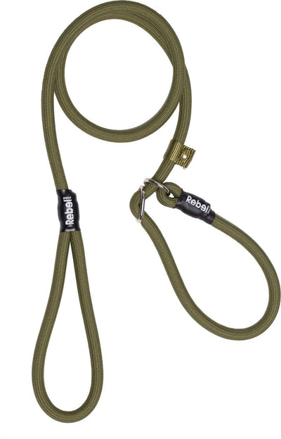 Guinzaglio per cani Rebel Petz - guinzaglio da addestramento - verde militare - l - 12 mm x 140 cm