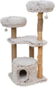 Tiragraffi Ebi marsiglia pelo lungo peluche beige 49 x 49 x 122 cm - cat
