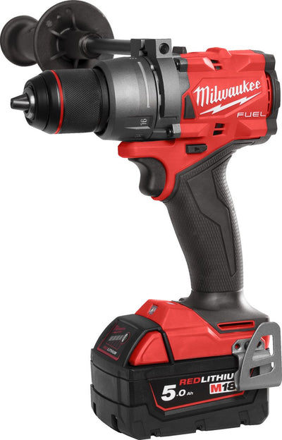 Milwaukee m18 fpd3-502x | taladro de impacto inalámbrico de combustible m18 | 18v | 2 baterías de 5,0 ah + cargador rápido | en caja HD 4933479860