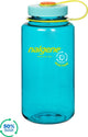 Nalgene - botella de boca ancha - botella para beber - botella de agua - a prueba de fugas - 1000ml - libre de bpa - sustentable - cerúleo
