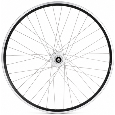 Shimano front wheel 28 x 1 4'' aluminum zac 2000 rim - dh-c3000-3n hub dynamo - rim brake - black silver
