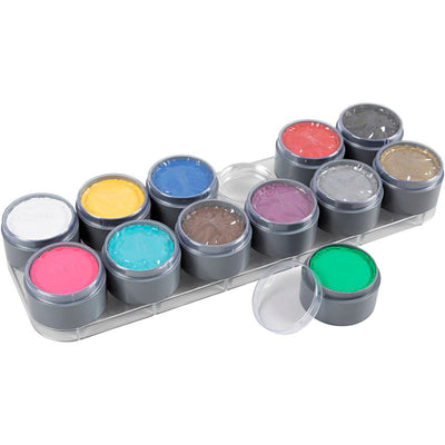 Maquillaje Grimas - paleta de maquillaje, varios colores, 12x15 ml 1 pieza