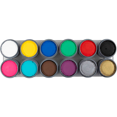 Grimas make-up – tavolozza trucco, vari colori, 12x15 ml 1 pezzo