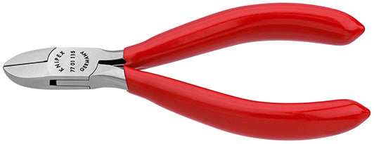 Knipex alicates de corte lateral cabeza redonda + bisel 115 mm - 7701115