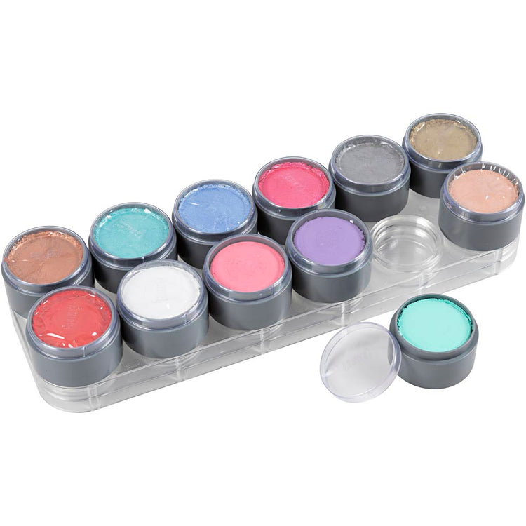 Grimas make-up – tavolozza trucco, vari colori, 12x15 ml 1 pezzo