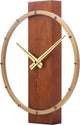 Nexttime carl piccolo – orologio da tavolo orologio da parete – 34 × 27 cm – legno acciaio – marrone