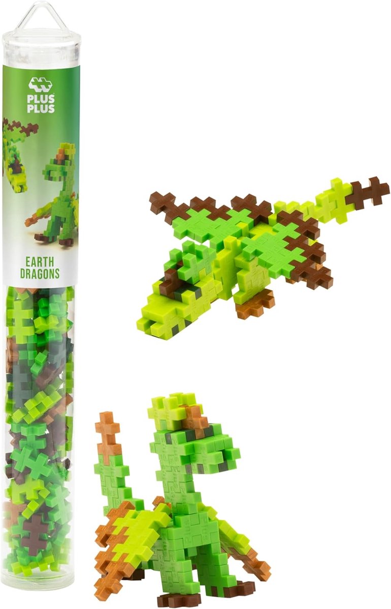 Plus plus plus-plus dragones terrestres tubo de 100ud (4376)