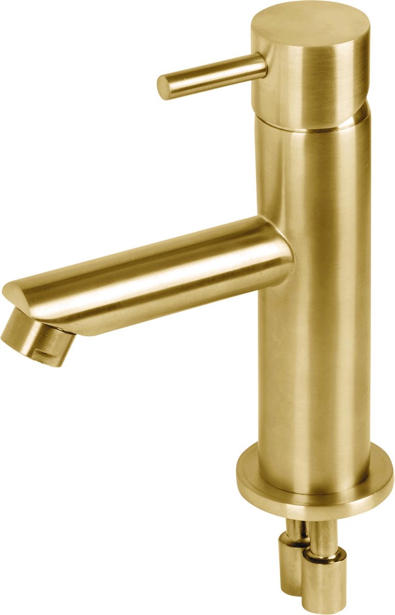 Differnz rubinetto lavabo dritto - miscelatore - freddo e caldo - rubinetto WC - oro