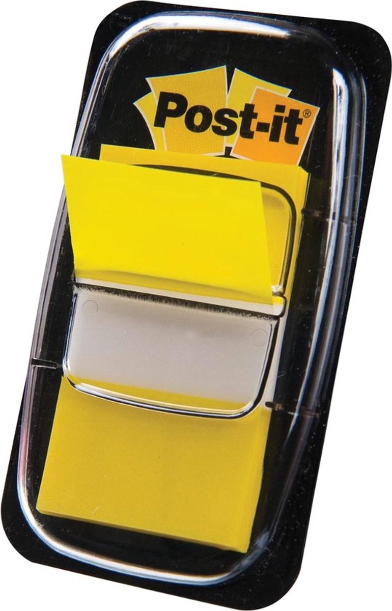 Index post-it 680-5-ge 25mm amarillo escribible facilmente extraible 50 hojas