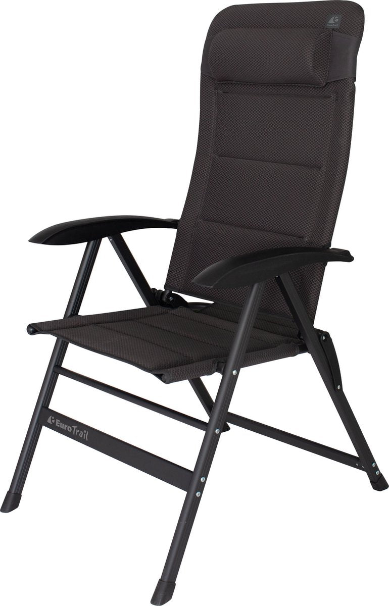 Eurotrail kendal comfort - campingstoel - 6 standen - charcoal