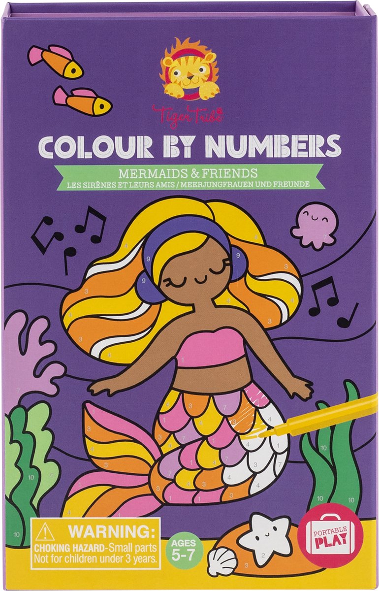 SelectA Colori per numero - sirene e amici