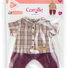 Camicia Corolle a quadri con pantalone piccolo esploratore - 30 cm