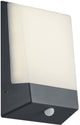 Trio kasai - wandlamp - antraciet - incl. 1x smd 9w - buitenverlichting - ip65 - bewegingssensor - schemerschakelaar