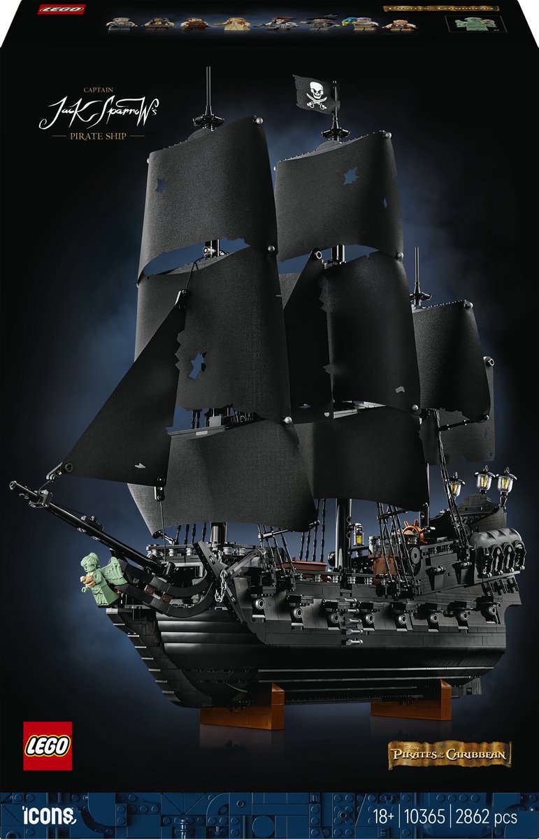 LEGO® Icons Pirati dei Caraibi - La nave pirata del Capitano Jack Sparrow - 10365