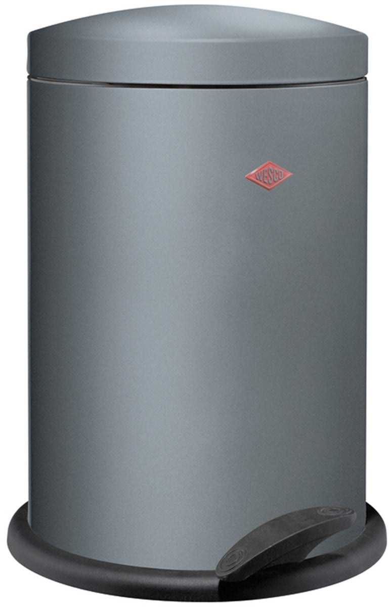 Wesco 116 (alpha) prullenbak | pedaalemmer | 13 liter | metaal - grafiet | vuilnisbak - made in germany