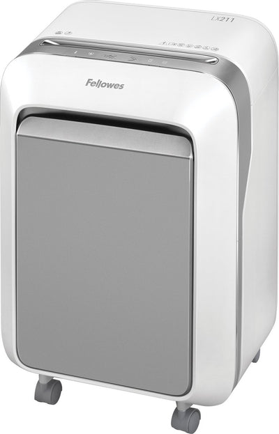 Fellowes powershred lx211 - paper shredder - 15 sheets - 100% jam proof - micro-cut p5 - 23l - white