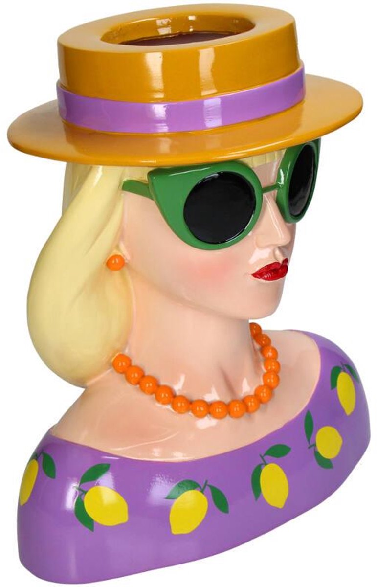 Jarrón colección hd fashion lady poliresina 26x19,5x29cm