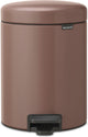 Brabantia newicon prullenbak - 5 liter - badkamer - satin taupe