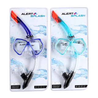 Alert splash snorkelset maat l 2 assorti | 2 stuks