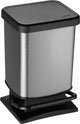 Rotho paso pedaalemmer - prullenbak 20l - bpa vrij - donker zilvermetallic