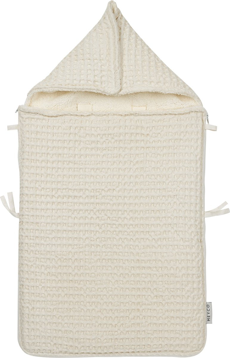 Sacco imbottito per bambini Meyco Waffle - natura - 40x82 cm