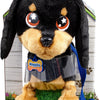 Goliath animagic waggles knuffel hond - zwart - interactieve knuffel - wandel en communiceer met waggles