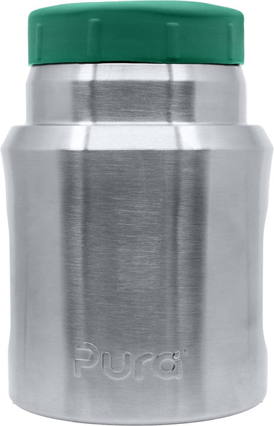 Barattolo termico Pura Lunch - barattolo termico - senza plastica, senza BPA - grande 400 ml - mantiene il cibo caldo o freddo - resistente e adatto per pranzo, picnic e viaggi