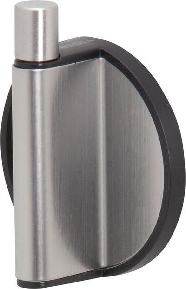 Tiger tune - gancho para toallas - sin taladrar - cinta autoadhesiva de 3m - acero inoxidable negro cepillado