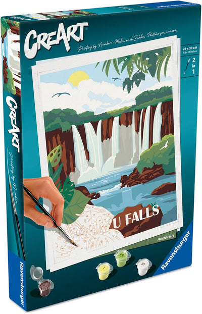 Ravensburger creart dipingi con i numeri - cascate di Iguazu