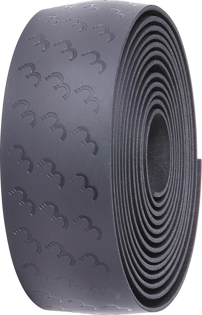 Cinta de manillar de bicicleta Bbb bicicleta de carreras - agarre máximo - cinta de manillar autoadhesiva - longitud: 200 cm - espesor: 2,5 mm - incl. Tapas de manillar - negro - ultraribbon bht-15